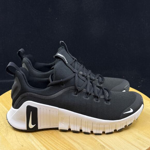 Nike Free Metcon 6 Men\'s Size 11.5 Black White Gym Athletic Shoes FJ7127-001